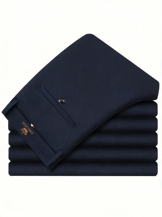 Men's Versatile Golf Pants Stretch Straight Fit Slacks Waterproof Trousers Lightweight Casual Pants for Outdoor Activities