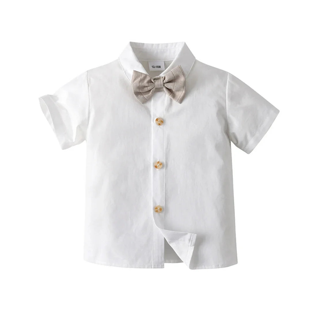 Flower Boys Wedding Outfit for 1-7 Years Kids Gentleman Vest Suit Children Birthday Formal Summer Clothes