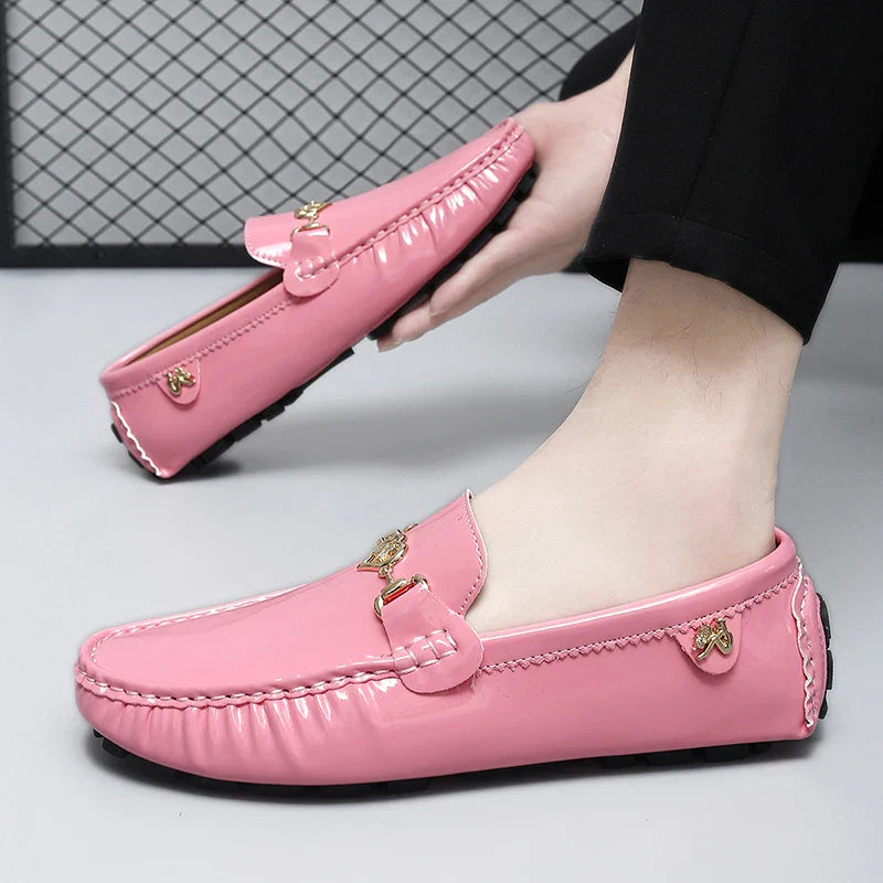 Shoes Women's 2025 New Soft Sole Slip-On Lazy Loafers Handmade Trbottomy Easiest for Match Men's Casual Driving Shoes
