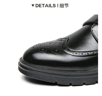 Fashion Formal Wedding Shoes Men Trend Casual Business Leather Shoes For Men High Quality Social Brogues Leather Shoes Male