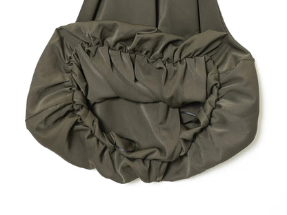European and American style 2025 autumn new product women's clothing design with bow tie decoration hanging neck collar top