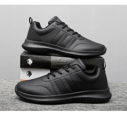 Causal Chef Shoes four Season new Lightweight Soft Sole Comfort Oil proof Men and Women's Chef Business Work Leather Shoe