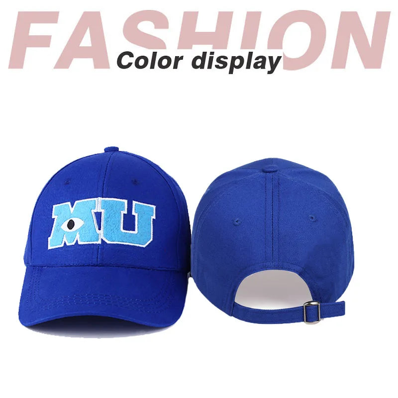 Baseball Caps Men Women Cotton Monsters University MU Embroidery Big Eye Cap Unisex Sun Hats Snapback Trucker Hats Gorras