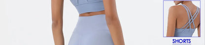 Women's 2 Piece Sports Set - High Waist Booty-Lifting Leggings with Back Pocket & Sports Bra Yoga/Gym/Running Workout Outfit