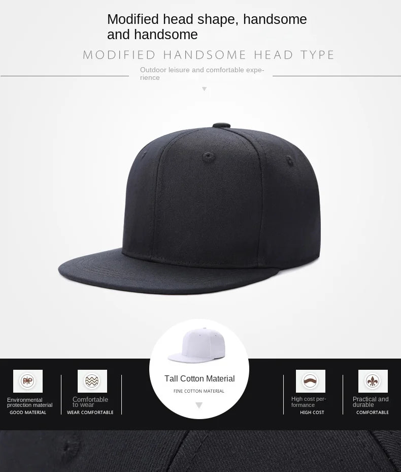 Large 64cm Back Closed Skateboard Cap Women Fitted Baseball Cap XXL Male Big Size Snapback Caps Plain Football Hat 60cm 62cm