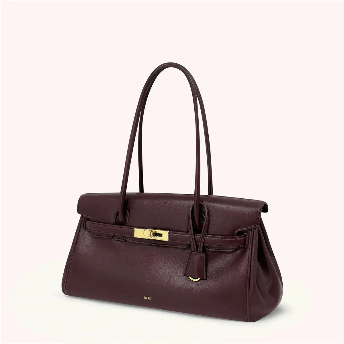 Women's 2026 New Yara Underarm Bag Large Capacity Breadstick Bag Small Design Trendy Lock Buckle Soft Leather Handbag