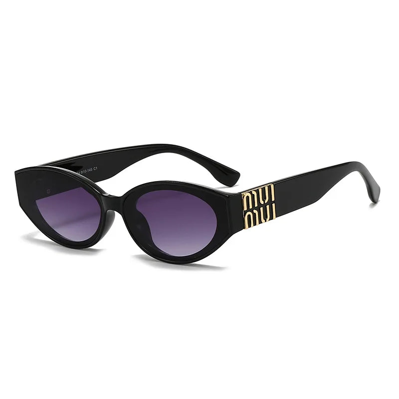 Glasses Stylish Fashion Designer Women Men Sunglasses Cute Oval Trending Shades Unisex Glamour Eyewear UV400