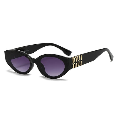Glasses Stylish Fashion Designer Women Men Sunglasses Cute Oval Trending Shades Unisex Glamour Eyewear UV400