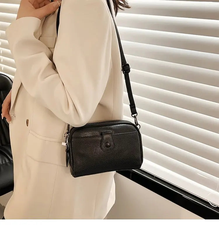 Women Genuine Leather Shoulder Bag New Casual Female  Small Crossbody Bags For Women Bag Cell Phone Bag Day Clutches