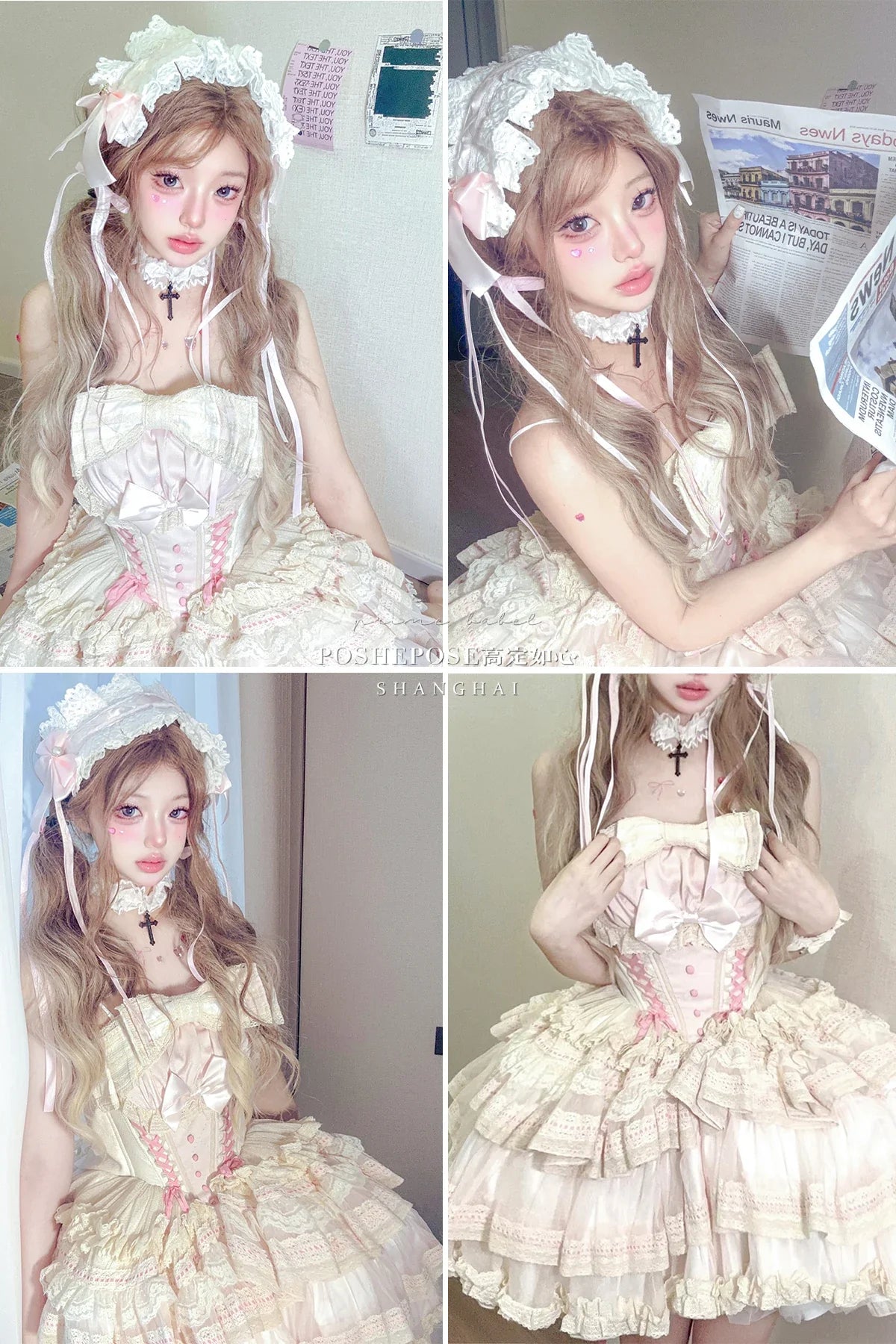 Girls Birthday Lolita Dress 2024 Spring and Summer Women's Tube Top Satin Bowknot Slim Pettiskirt Short Mini Party Dress