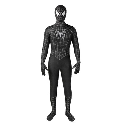Black Spider Man Toby Costume Slim Fit Jumpsuit Cosplay Superhero Expedition Costume Superhero Zhentai Halloween Party Gifts