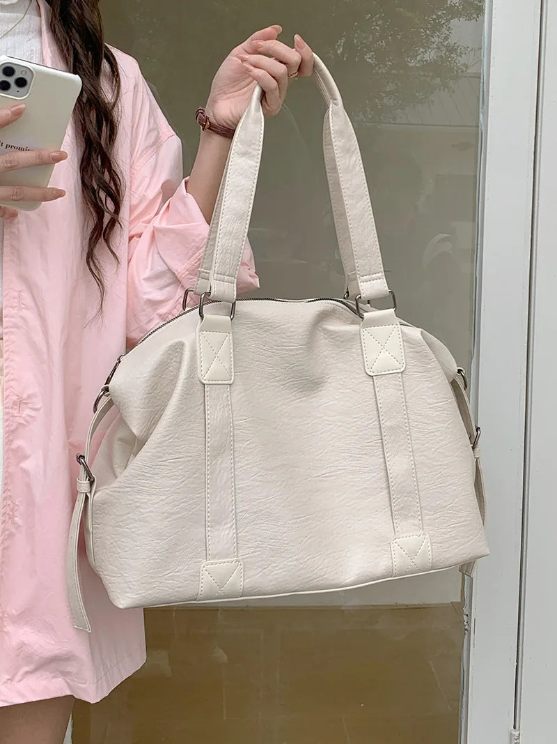 Brand Luxury Designer Tote Bag For Women Lage Capacity Travel Cross Bag High Quality PU Leather Handbags Messenger Bag