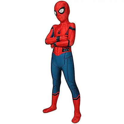 Halloween Kids Homecoming Peter costume Cosplay Zentai Bodysuit Party JumpSuit