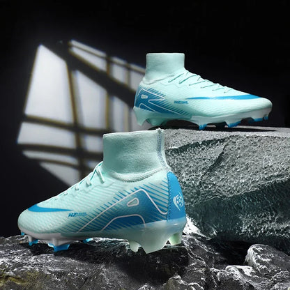 New Men Women Professional Football Boots Training Cleats Sport Sneakers Trainer Lightweight Grass Non-slip Match Soccer Shoes