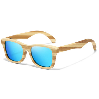 Natural Zebra bamboo adult sunglasses Manual polarized glasses Mirror coated lens Glasses Gift box 8621C