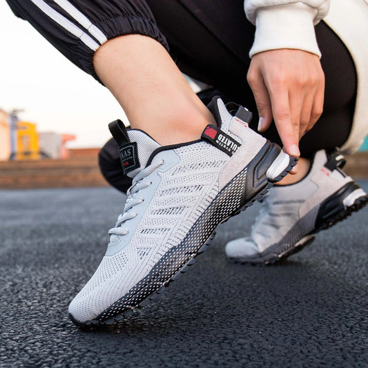 Tênis de corrida profissional Baasploa para homens Tênis masculino de malha leve de grife Tênis esportivo masculino de cadarço para ambientes externos