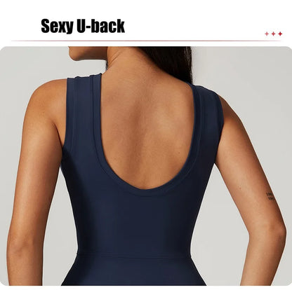 Tennis Skirts Sports Dress Golf Gym Yoga Dresses Women Girl Running Workout Long Skirt Fitness One Piece Dress