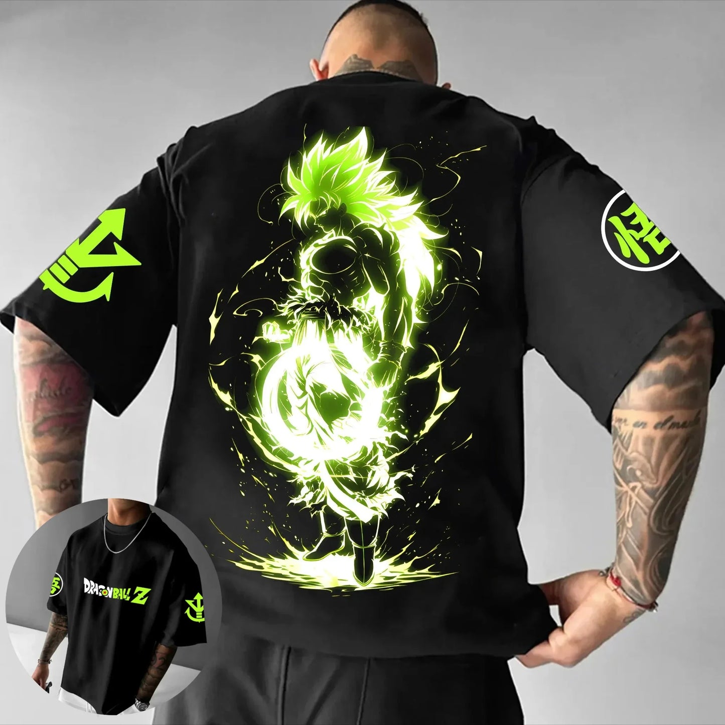 Printing T-Shirt Summer Men's Street Hip Hop Loose Casual Street Trend Short Sleeve Top
