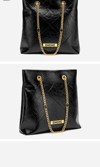 Women's Tote Bag 2025 New High Quality Chain Bag Women's Shoulder Bag Business Commuter