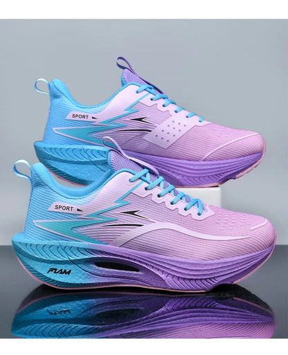 Men Sports Running Shoes Marathon Air Cushion Breathable Lightweight Comfortable Women Outdoor Athletic Sneakers Jogging Tenis