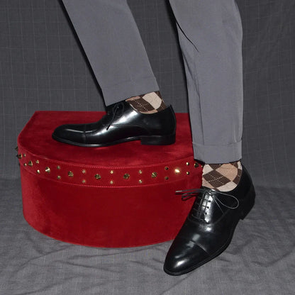 Luxury Genuine Leather Mens Business Dress Shoes Black Cap Toe Lace-Up Oxfords Company Office Wedding Party Formal Shoes for Men