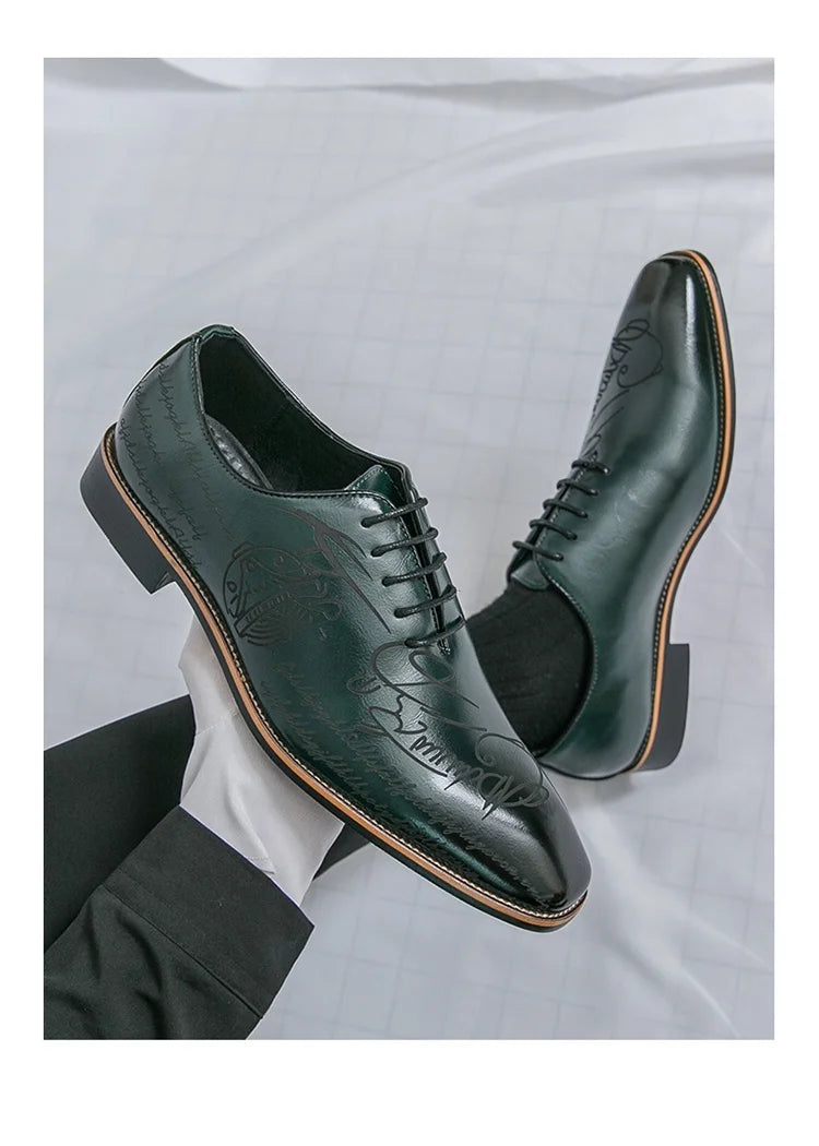 White Elegant Men Dress Shoes Leather Oxford Shoes Man Business Formal Shoes Design Social Shoes Male apatos para hombre