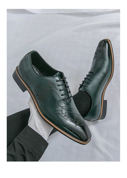 White Elegant Men Dress Shoes Leather Oxford Shoes Man Business Formal Shoes Design Social Shoes Male apatos para hombre