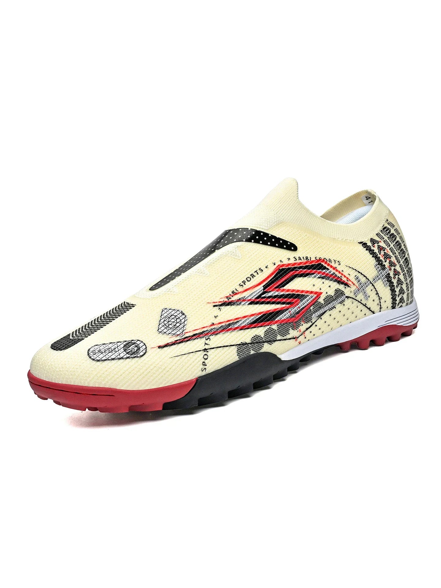 TF Soccer Cleats Men Women Kids PU Synthetic Upper Rubber Outsole Wear-resistant Non-slip Training Shoes