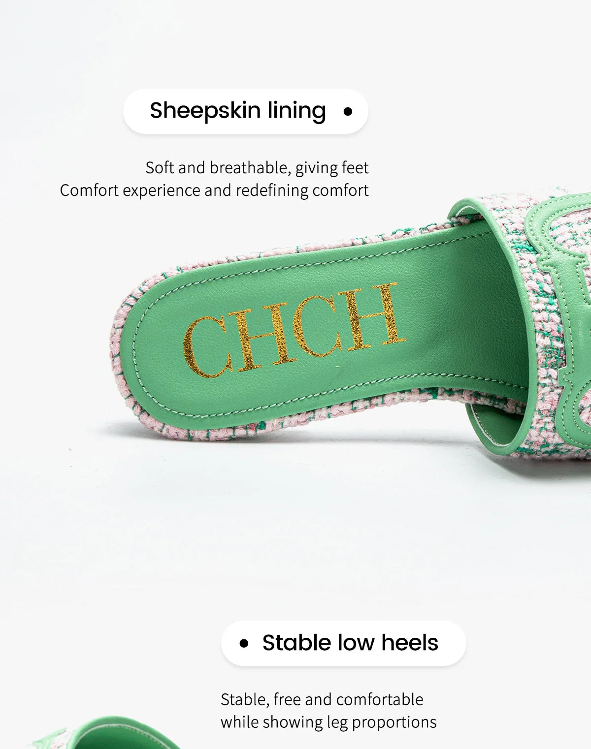 Women's Slippers New Fabric Fashion Flat Sandals Business Banquet Women's Shoes