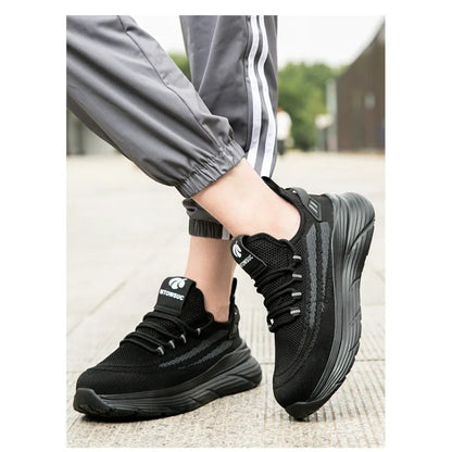 Men's Summer Labor Protection Shoes Insulated Anti-Smashing Anti-Piercing Steel Toe Caps Safety Comfortable Work Footwear