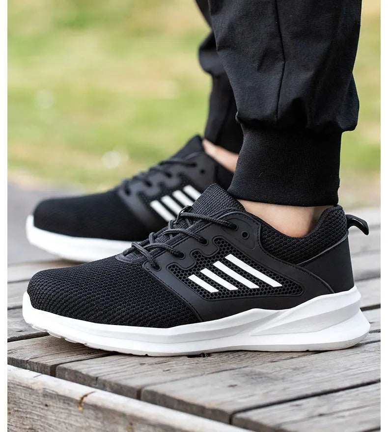 Unisex Mesh Steel Toe Cap Summer Safety Shoes For Men Light Breathable Sneaker Comfortable Indestructible Hombre Work Footwear