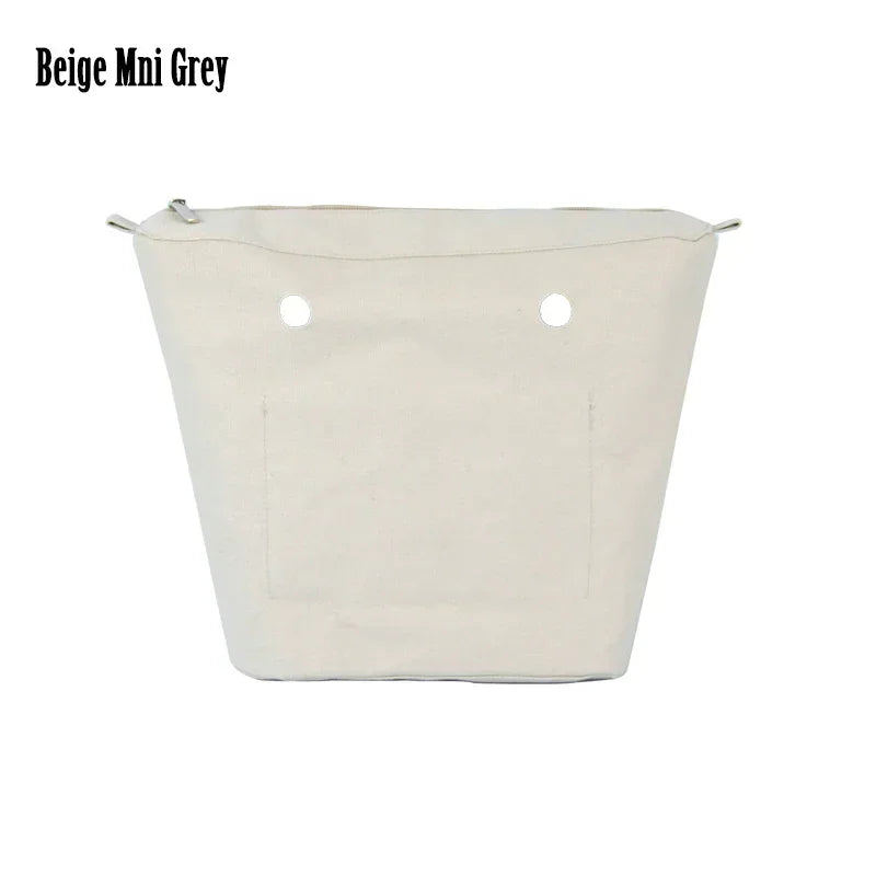 New Waterproof Inner Bag Organizer Insert Zipper Pocket for Classic Mini Obag Canvas Material for O Bag