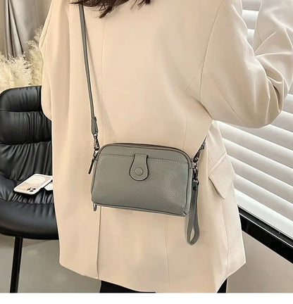 Women Genuine Leather Shoulder Bag New Casual Female  Small Crossbody Bags For Women Bag Cell Phone Bag Day Clutches