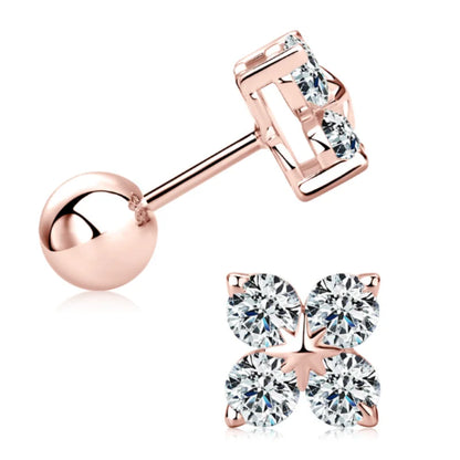 100% 925 Sterling Silver Real 0.8 Carat D Color Moissanite Stud Earrings For Women Sparkling Party Gifts Fine Jewelry