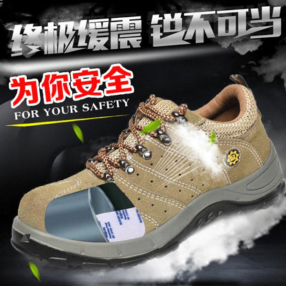 Summer Breathable Labor Protection Shoes Welding Work Shoes Anti Smashing Anti Piercing Lightweight Comfortable Footwear