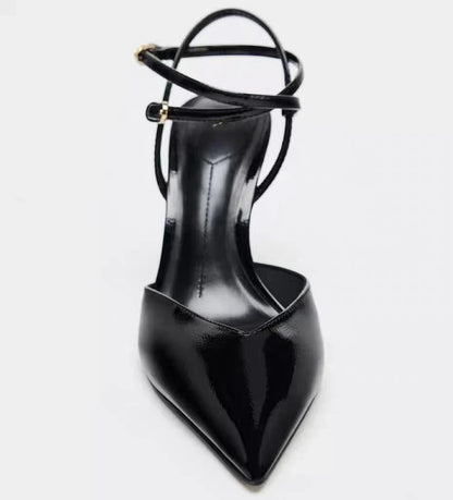 2026 Summer Women Sandals Pointed Toe Thin Heels Office Elegant Shoes Ladies Fashion Sandalias De Mujer
