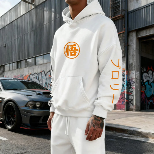 Printed Hoodie Spring/Autumn New Men's and Women's Harajuku Large Daily Casual Parent Child Top