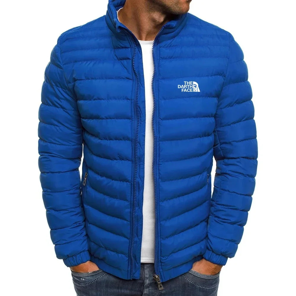 Men's Stand up Collar Zipper Warm Business Slimming Fishing Coat