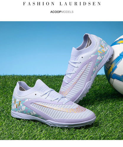 New Kid Match Boys Soccer Shoes Comfortable Outdoor Match Professional Football Boots Sneakers Non-Slip Sports Shoes Unisex