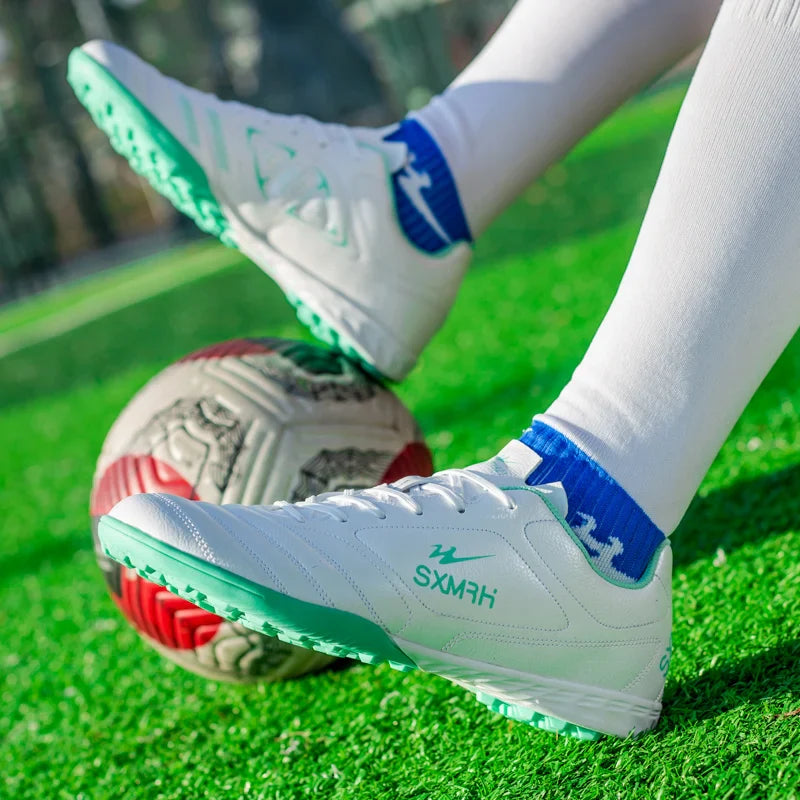 Double Star TF Turf Studs Football Shoes 33-45 Size Breathable Non-slip Outdoor Lawn Youth Professional Soccer Cleats