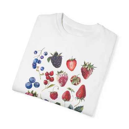American Ins Aesthetic Fruit Berry Species Pattern T-shirt Fashionable Fruit Lovers Personality Cute Y2K Streetwear Niche Tops