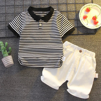 Children Clothing mother Kids Clothes Children's Sets Boys T-shirt Shorts Summer Cotton Short sleeve fashion Suit 2PCS
