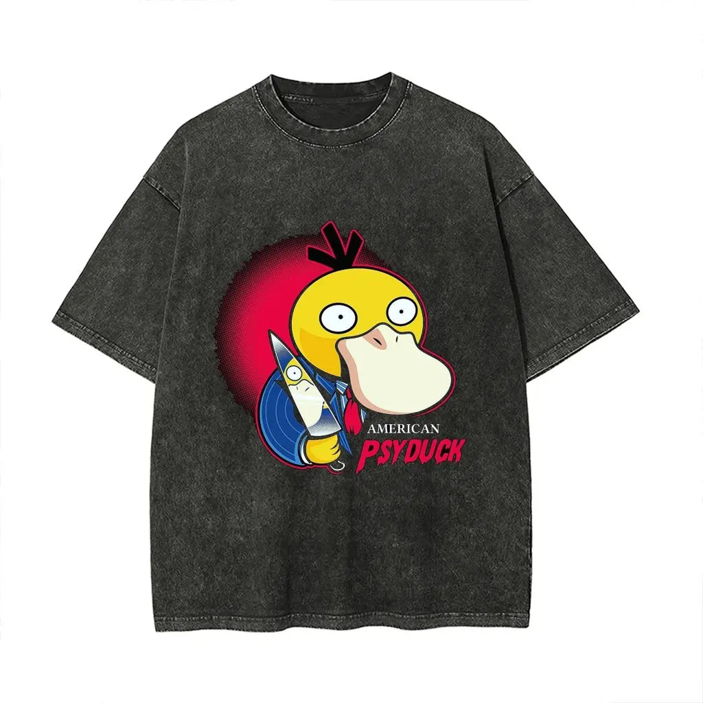 Psyduck Graphic T Shirt Man Women Anime Short Sleeve Tee Summer 2026 Streetwear Casual Tops Y2k