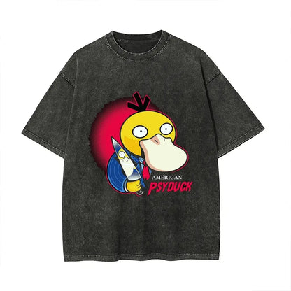 Psyduck Graphic T Shirt Man Women Anime Short Sleeve Tee Summer 2026 Streetwear Casual Tops Y2k