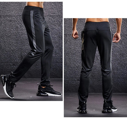Men Sport Pants Running Pants With Zipper Pockets Soccer Training Jogging Sports Trousers Fitness Football Leggings Sweatpants