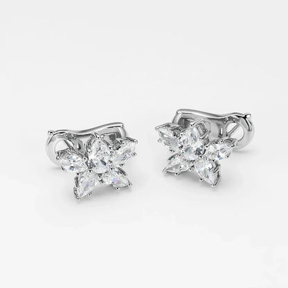 100% 925 Sterling Silver Sparkling High Carbon Diamond Earrings For Women Wedding Engagement Party Fine Jewelry Wholesale