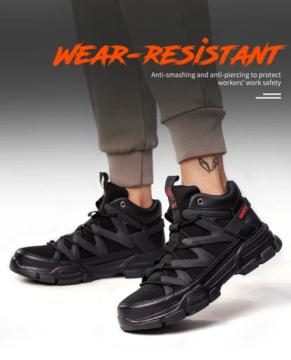 Autumn Work Safety Shoes Men Safety Boots Anti-smash Anti-stab Work Shoes Sneakers Steel Toe Shoes Male Work Boot Indestructible