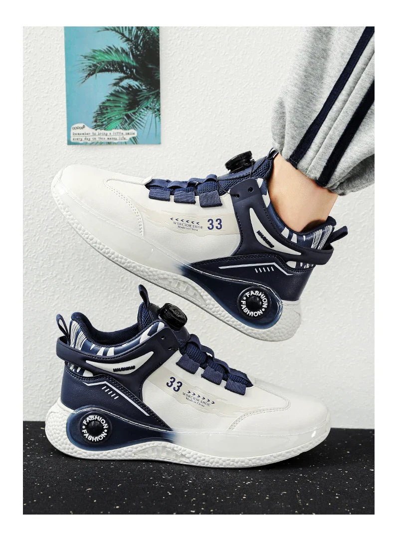 Tênis Masculino com Fivela Rotativa Confortável Antiderrapante Cadarço Durável para Atividades ao Ar Livre