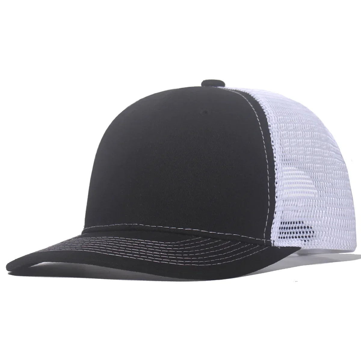 New Fashion Slight Curved Brim Baseball Cap For Men Women Summer Breakable Net Blank Truck Caps Sun Hat