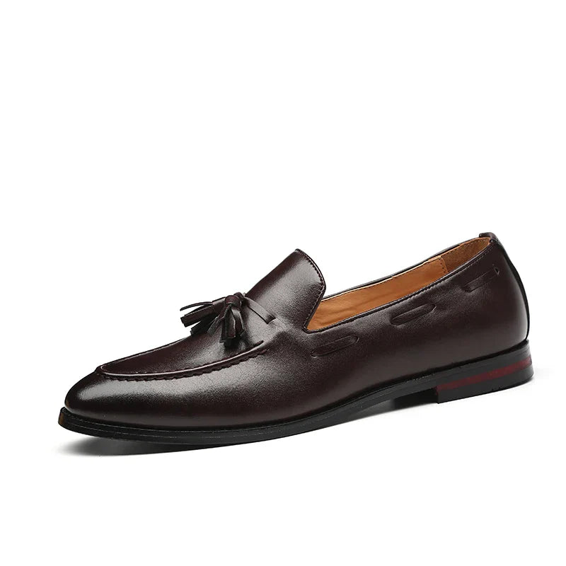 Men's Leather Shoes Fashion Business Formal Dress Loafers Moccasins Luxury 2026 Doudou shoes British Korean version plus size 48